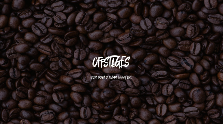 Offstages Font