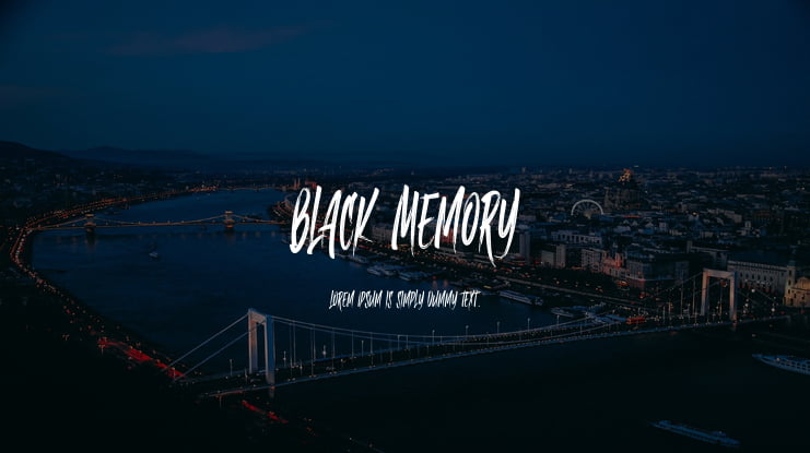 Black Memory Font