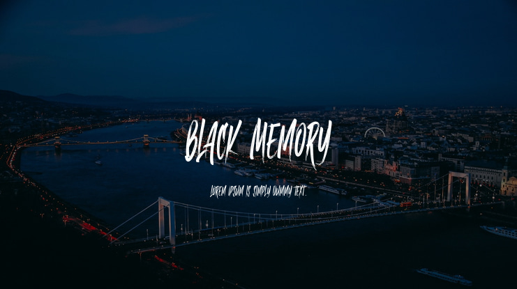 Black Memory Font