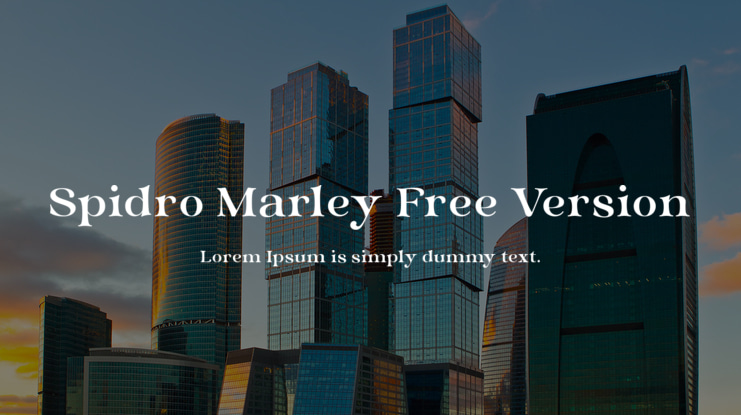Spidro Marley Free Version Font