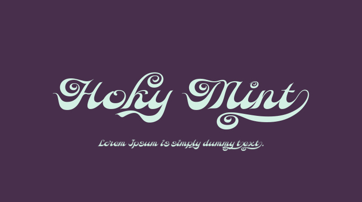 Hoky Mint Font
