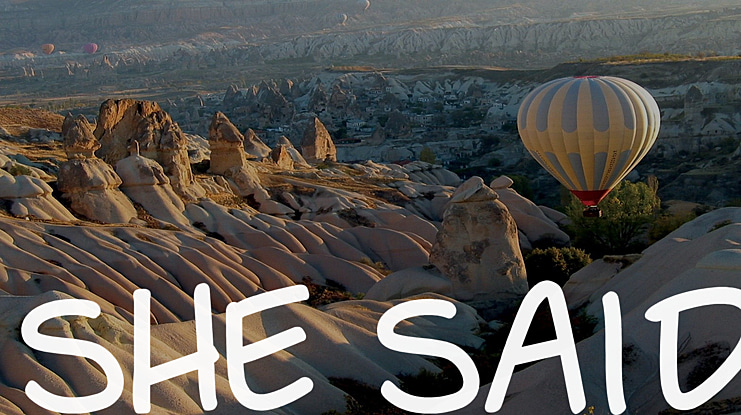 She Said Font Family