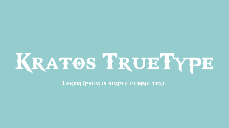 Kratos TrueType Font