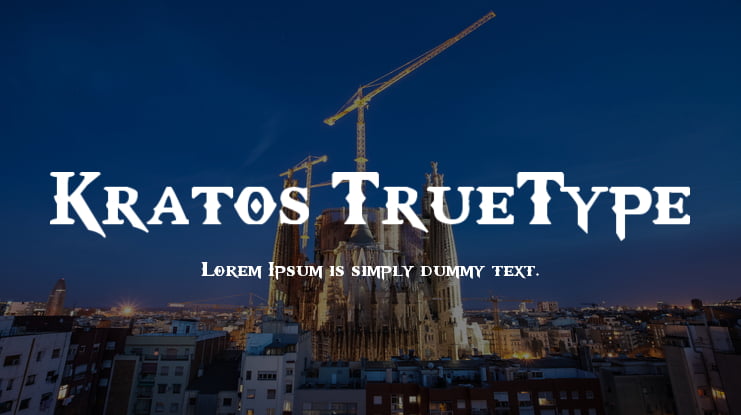 Kratos TrueType Font