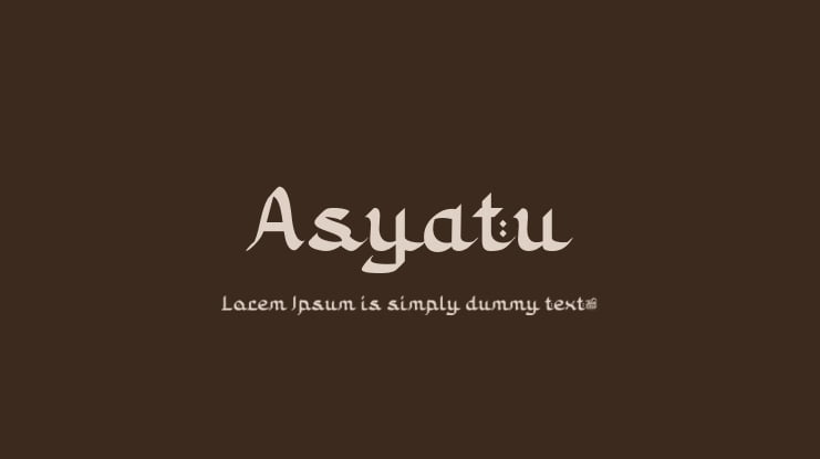 Asyatu Font