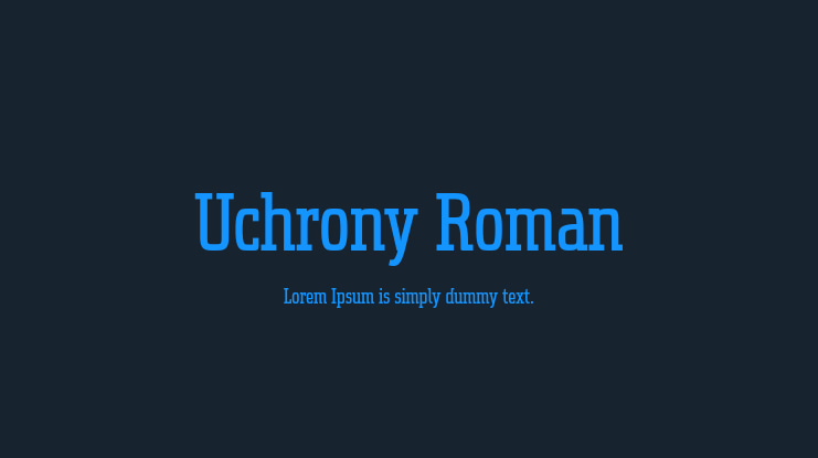 Uchrony Roman Font Family