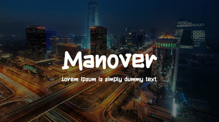 Manover Font