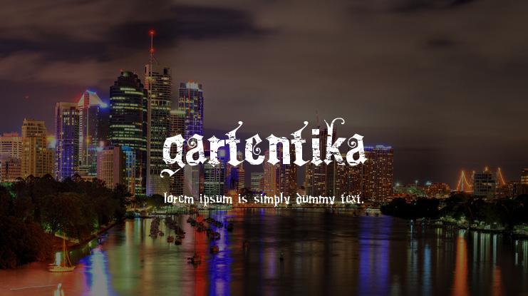 Gartentika Font