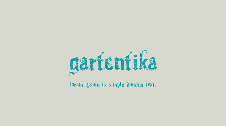 Gartentika Font