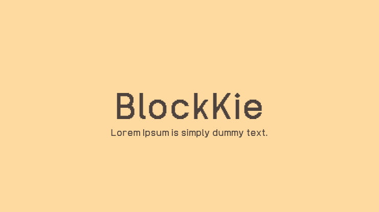 BlockKie Font
