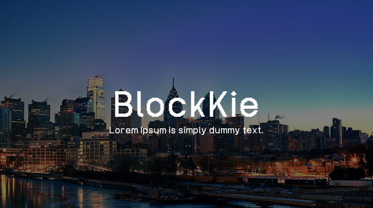 BlockKie Font