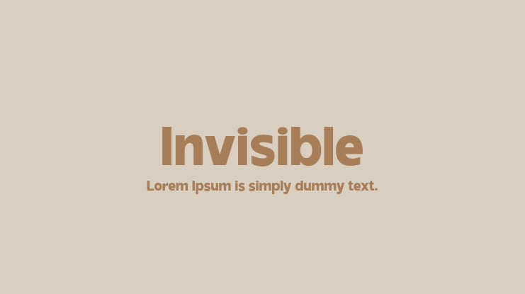 Invisible Font