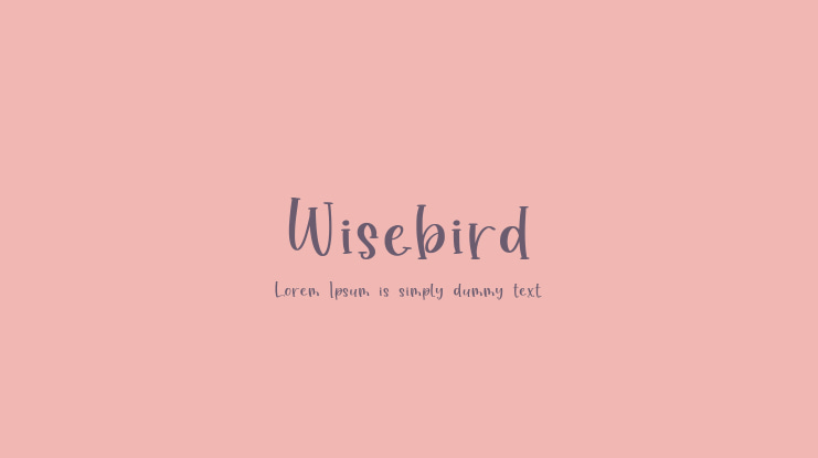 Wisebird Font