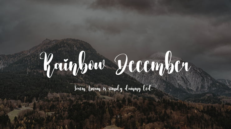 Rainbow December Font