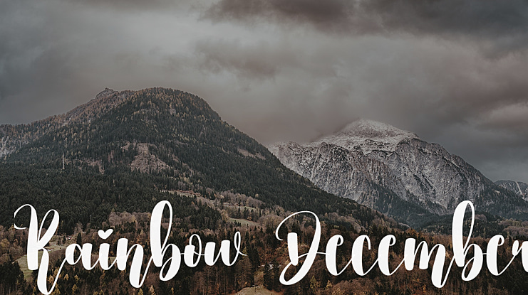 Rainbow December Font