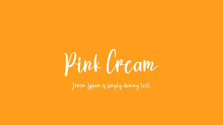 Pink Cream Font
