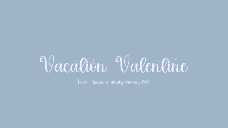 Vacation Valentine Font