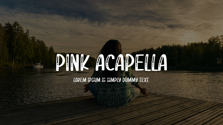 Pink Acapella Font
