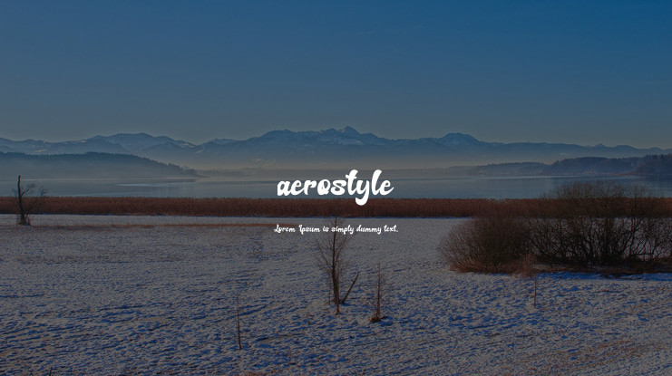 aerostyle Font