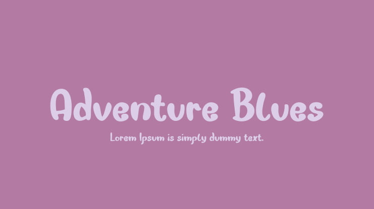 Adventure Blues Font