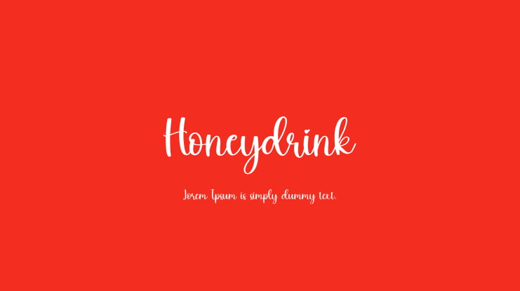 Honeydrink Font
