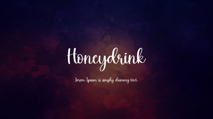 Honeydrink Font