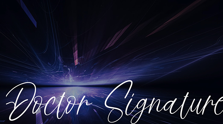 Doctor Signature Font