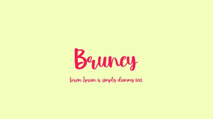 Bruney Font