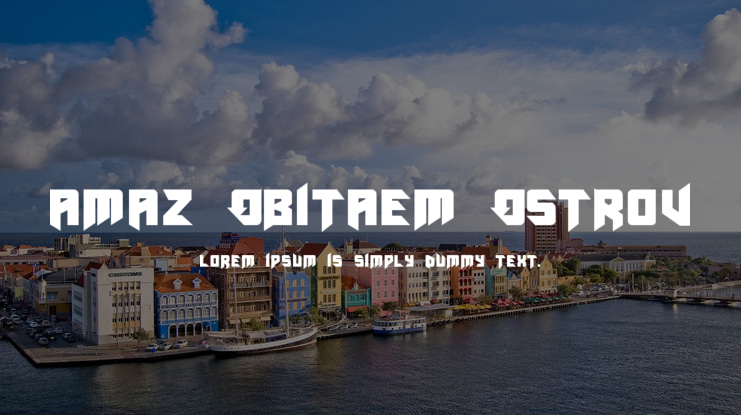Amaz Obitaem Ostrov Font Family