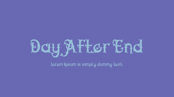 Day After End Font