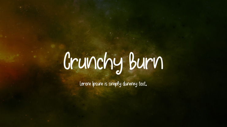 Crunchy Burn Font