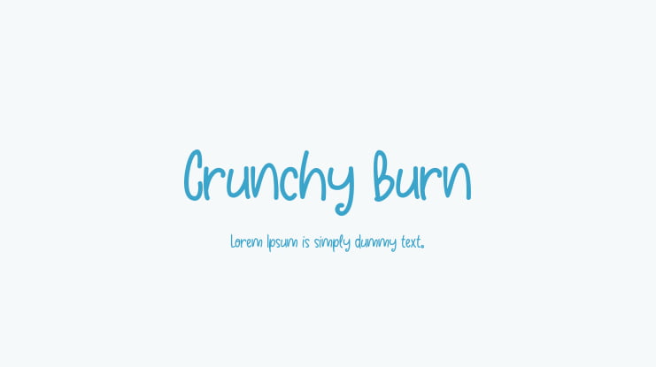 Crunchy Burn Font