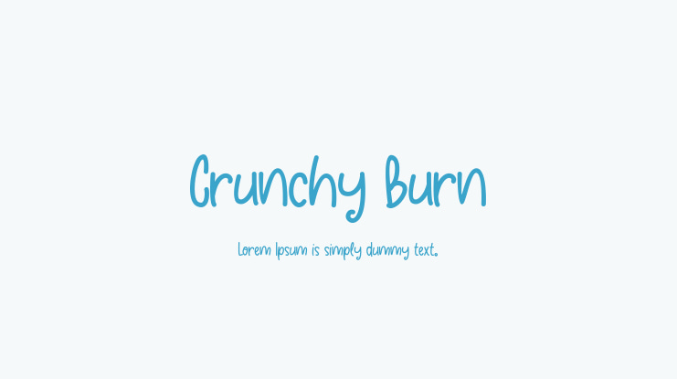 Crunchy Burn Font