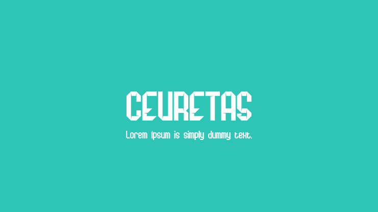 CEURETAS Font