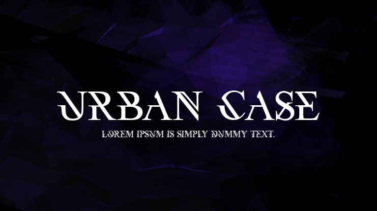 Urban Case Font