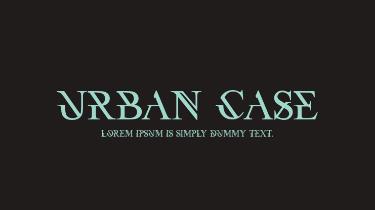 Urban Case Font