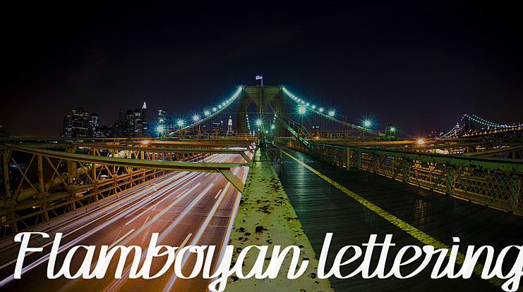 Flamboyan lettering Font