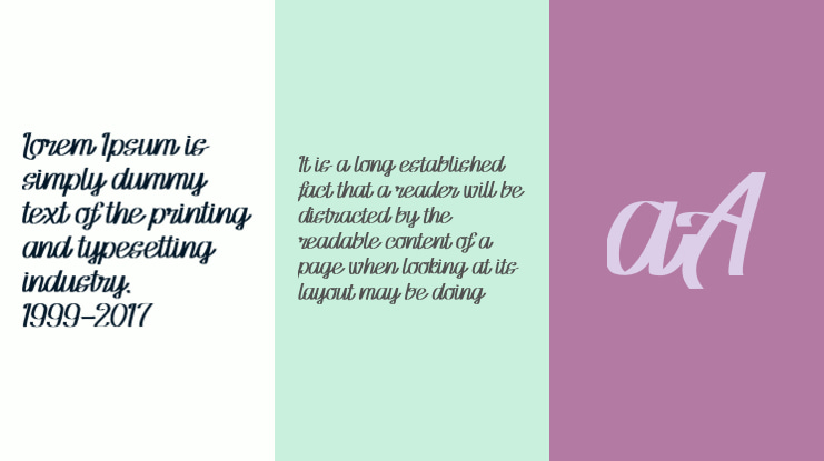 Flamboyan lettering Font