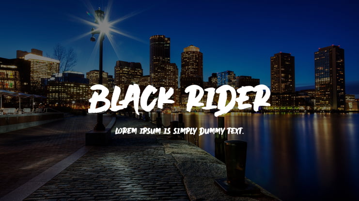 Black Rider Font