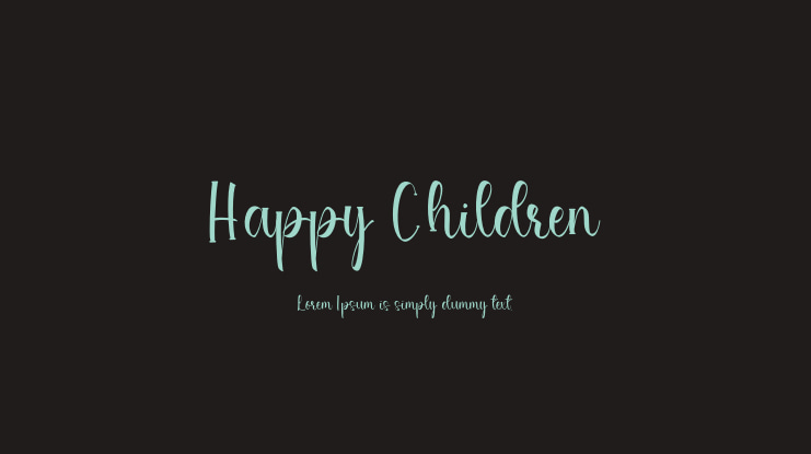 Happy Children Font