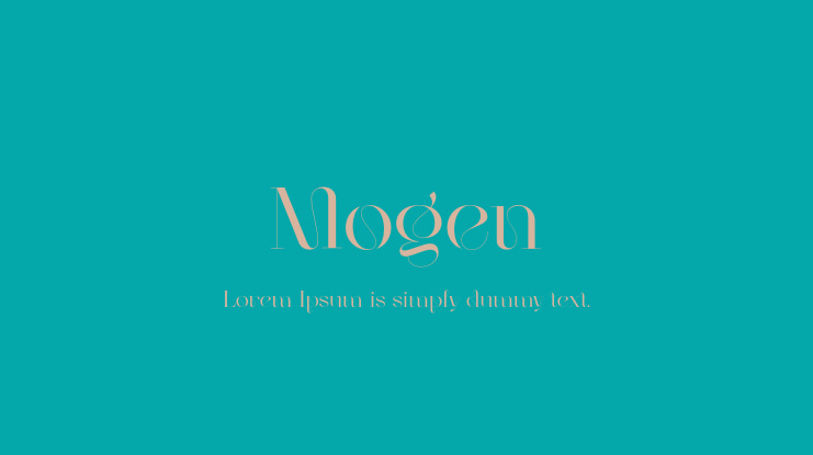 Mogen Font