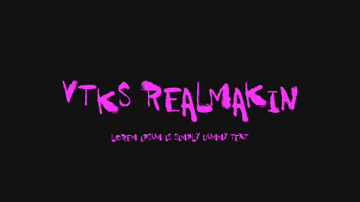 vtks REALMAKIN Font