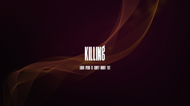 Killing Font