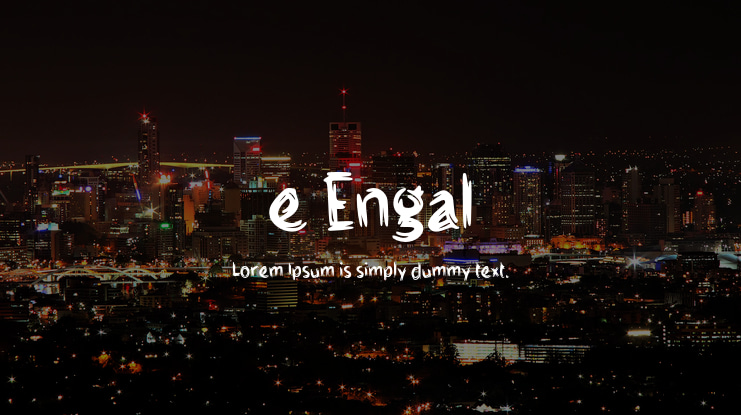 e Engal Font