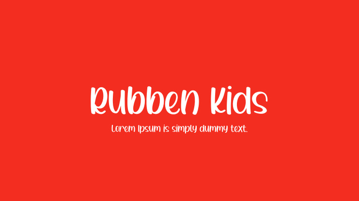 Rubben Kids Font