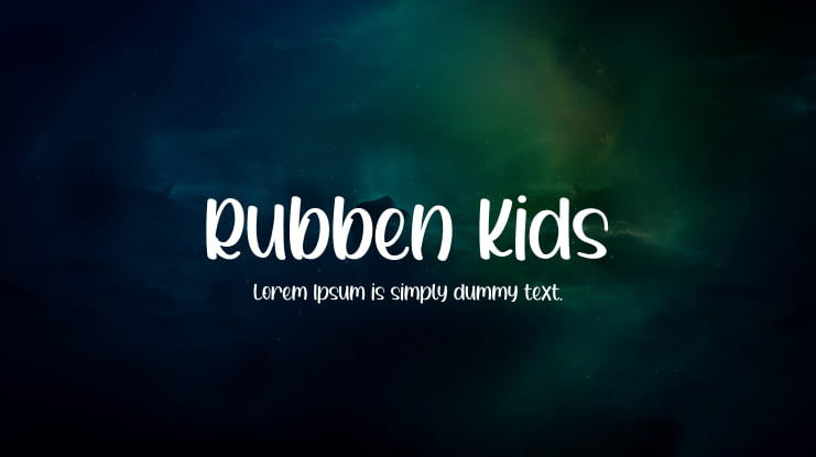 Rubben Kids Font