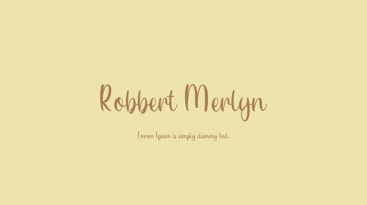 Robbert Merlyn Font