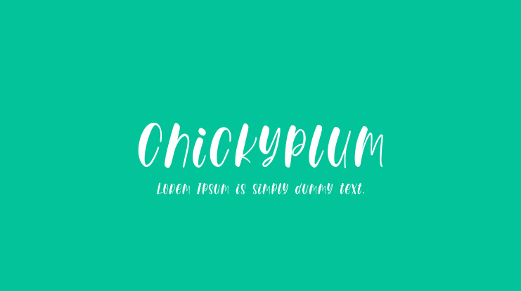 Chickyplum Font