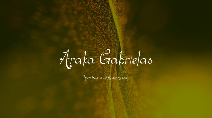 Araka Gabrielas Font
