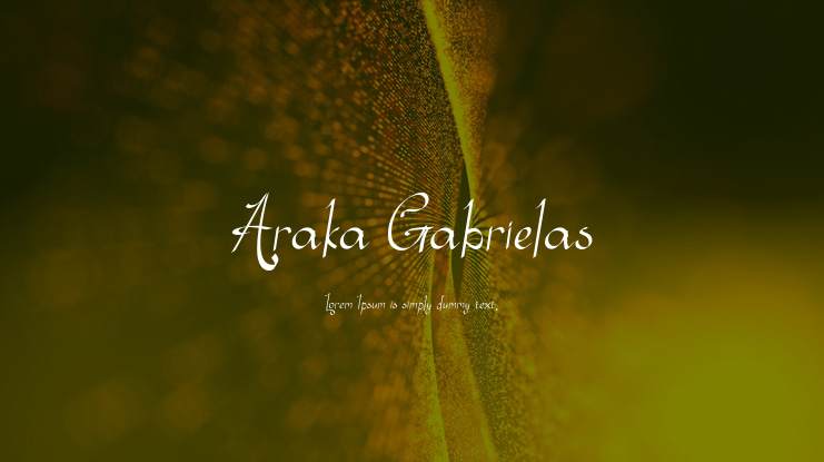 Araka Gabrielas Font
